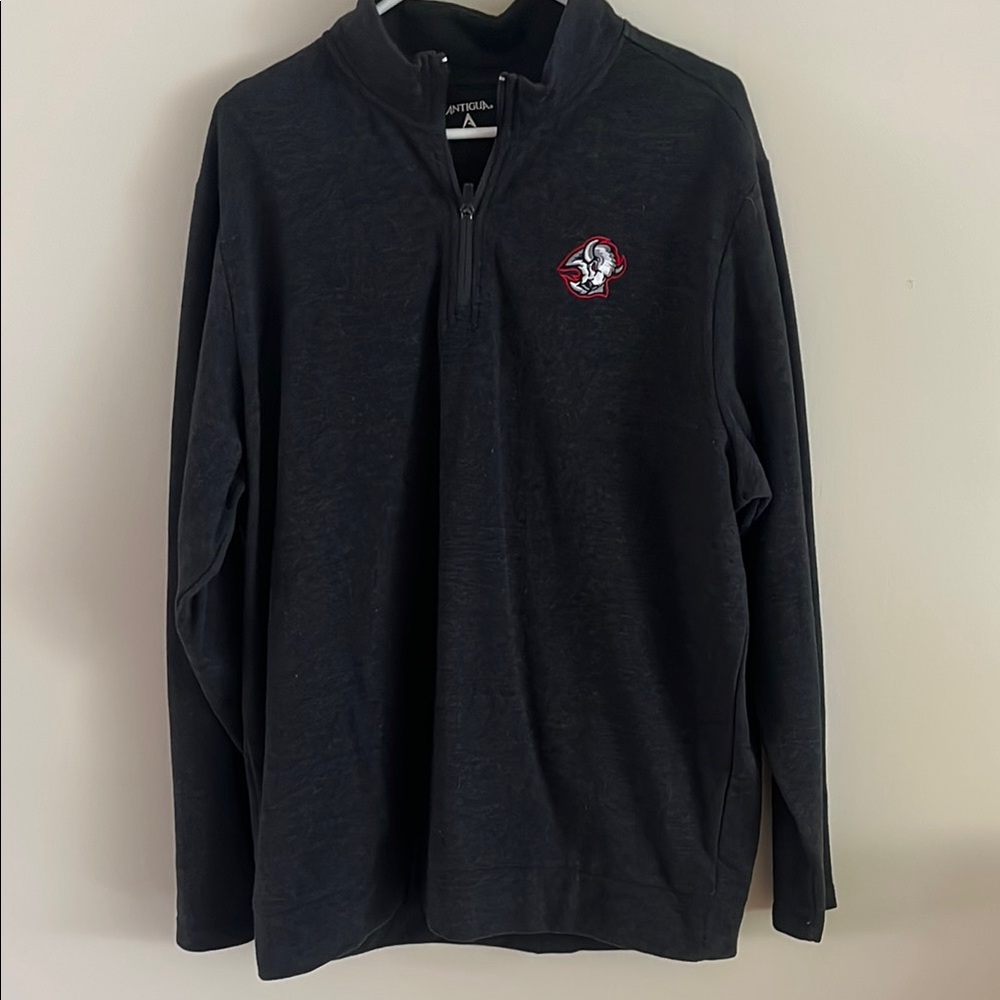 Antigua Buffalo Sabres Black / Dark Grey  Zip Up Sweater